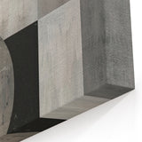 Contemporary Minimalist Wall Art – Geometric Black & Gray Print