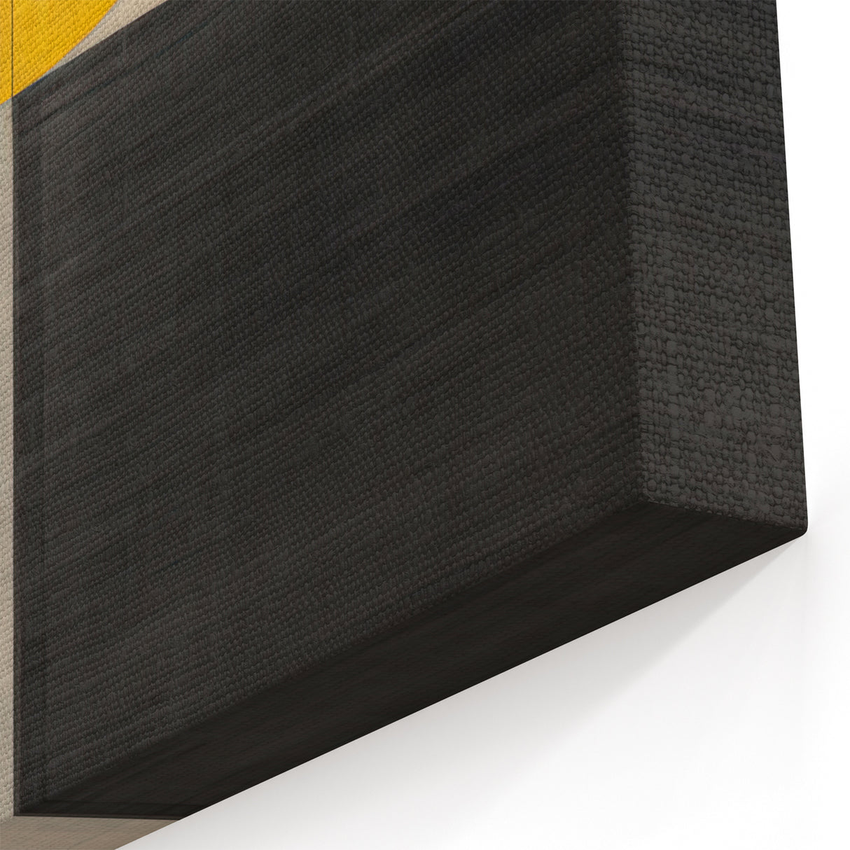 Minimalist Abstract Canvas Prints – Yellow & Gray Geometric Wall Art