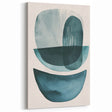 Minimalist Abstract Canvas Prints – Modern Geometric Teal Wall Art