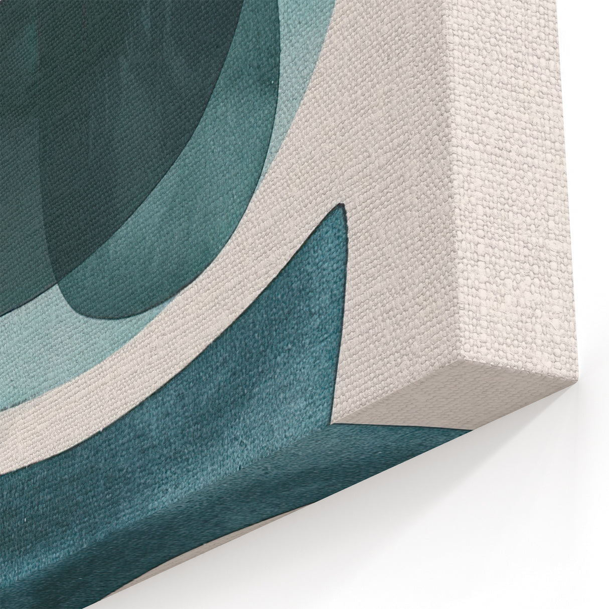 Minimalist Abstract Canvas Prints – Modern Geometric Teal Wall Art