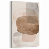 Minimalist Abstract Canvas Prints – Beige and Brown Geometric Wall Art