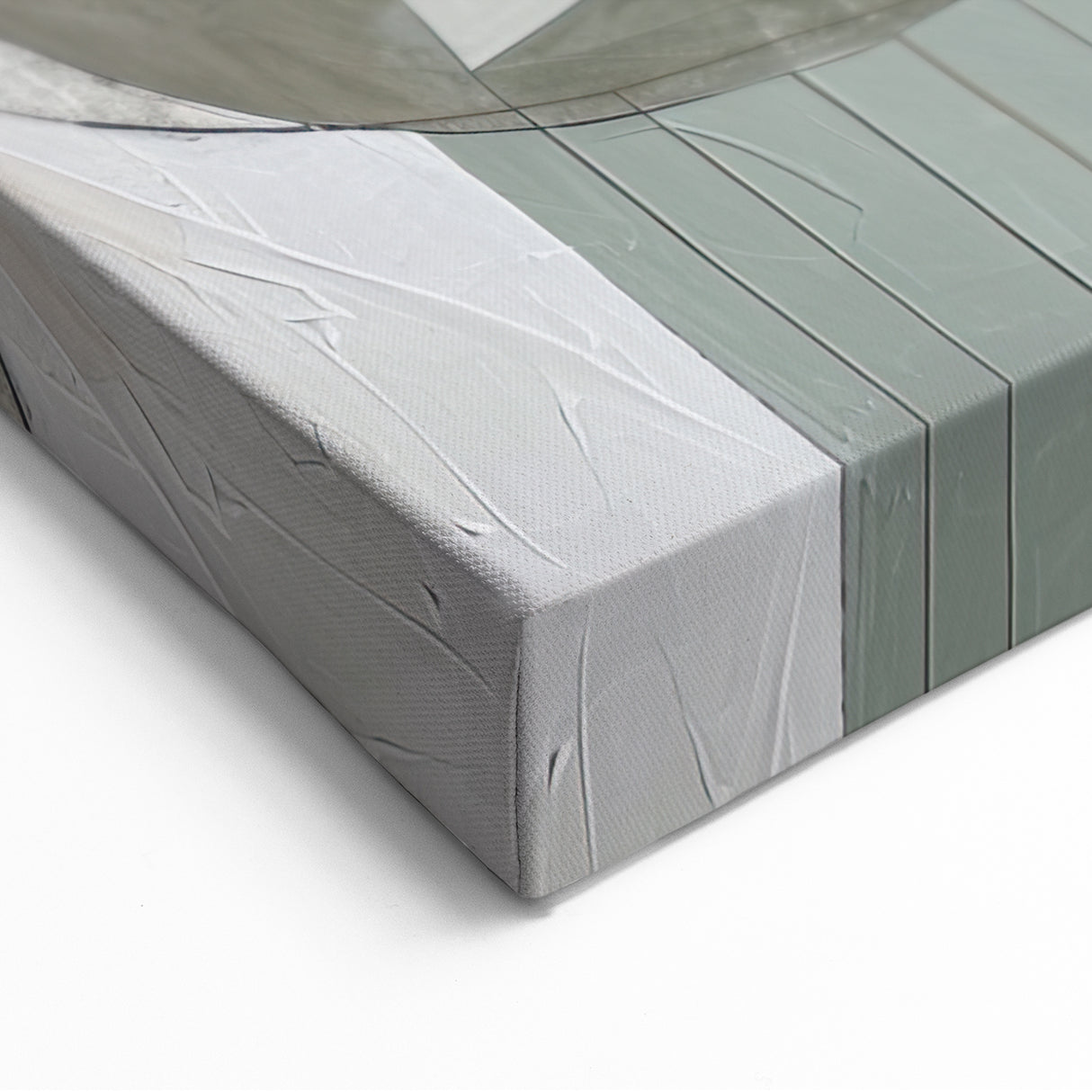 Abstract Geometric Framed Art – Modern Minimalist Black & Beige Print