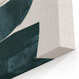 Modern Geometric Wall Decor – Minimalist Abstract Teal & Black Print