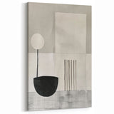 Minimalist Wall Art for Modern Interiors – Black & Gray Geometric Print