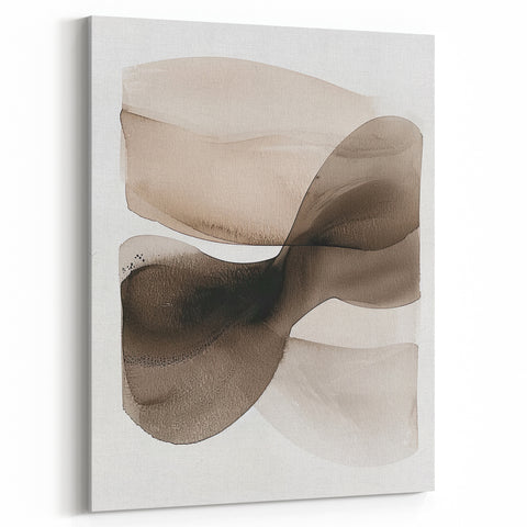 Minimalist Abstract Canvas Prints – Brown and Beige Geometric Wall Art