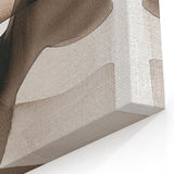 Minimalist Abstract Canvas Prints – Brown and Beige Geometric Wall Art