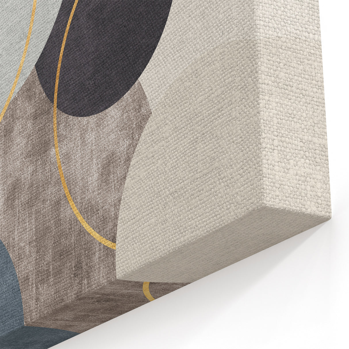 Minimalist Earthen Harmony Abstract  - Wall Art in Neutral Tones