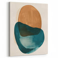 Earthen Harmony Abstracts – Teal and Brown Contemporary Wall Art
