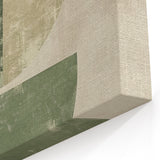 Neutral Abstract Prints – Forest Green Geometric Minimal Wall Art