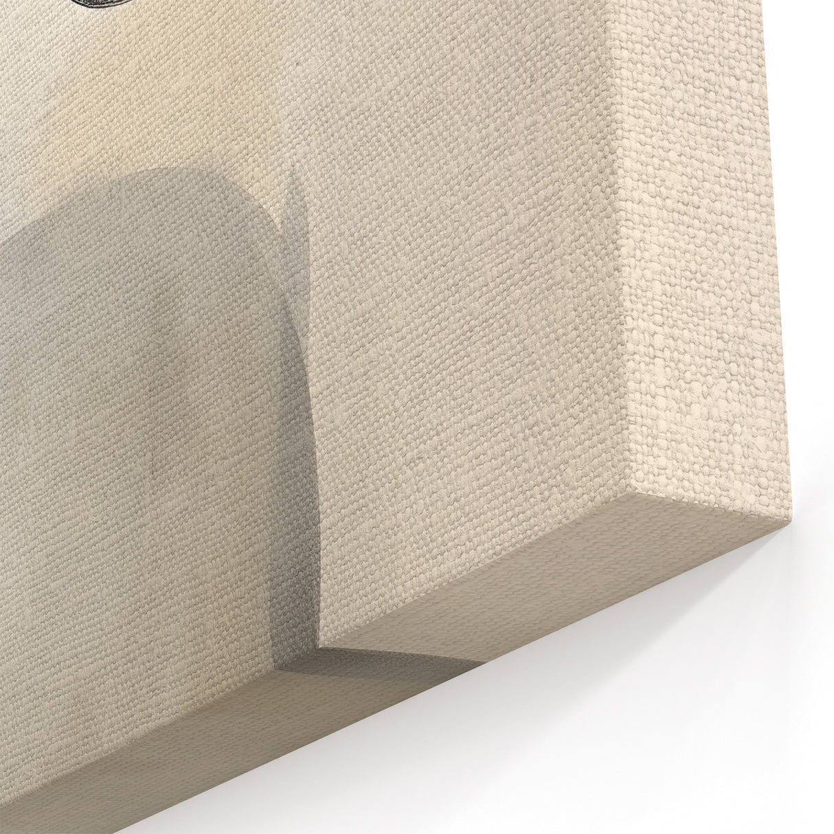 Abstract Wall Art – Organic Black Shapes on Beige Minimalist Canvas