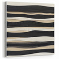 Minimalist Abstract Wall Art – Modern Black, White & Beige Canvas