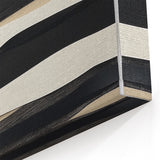 Minimalist Abstract Wall Art – Modern Black, White & Beige Canvas