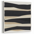 Contemporary Abstract Canvas – Neutral Black, Beige & Ivory Layers