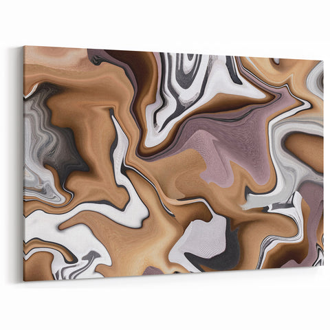 Earthen Harmony Abstracts – Neutral Modern Abstract Wall Art Print