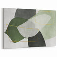 Modern Abstract Art in Green – Contemporary Earthen Harmony Canvas