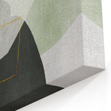 Modern Abstract Art in Green – Contemporary Earthen Harmony Canvas