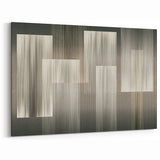 Linear Rhythm Blocks – Neutral Abstract Wall Art in Earth Tones