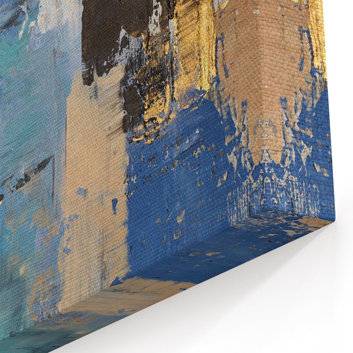 Bold Oceanic Hues – Earthen Harmony Neutral Abstract Prints