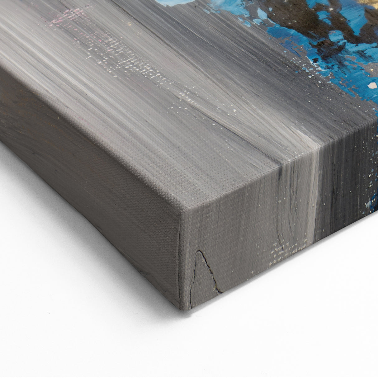 Golden Balance in Gray – Earthen Harmony Earth Tone Art Painting