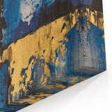 Golden Balance in Gray – Earthen Harmony Earth Tone Art Painting