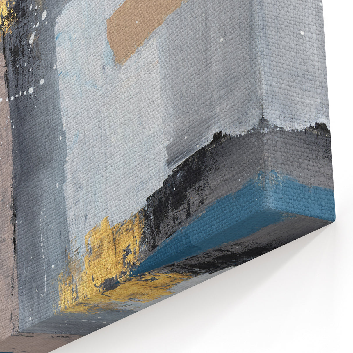 Geometric Contrast Flow – Earthen Harmony Neutral Abstract Prints