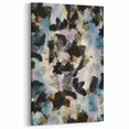 Textured Energy – Black & Teal Earthen Harmony Abstracts Print