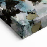 Textured Energy – Black & Teal Earthen Harmony Abstracts Print
