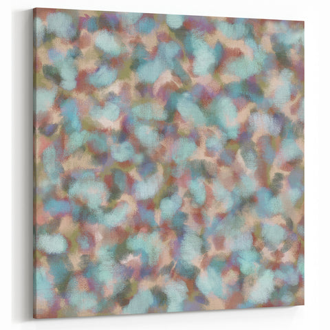 Pastel Bloom – Earthen Harmony Abstract Wall Art in Mint & Blush