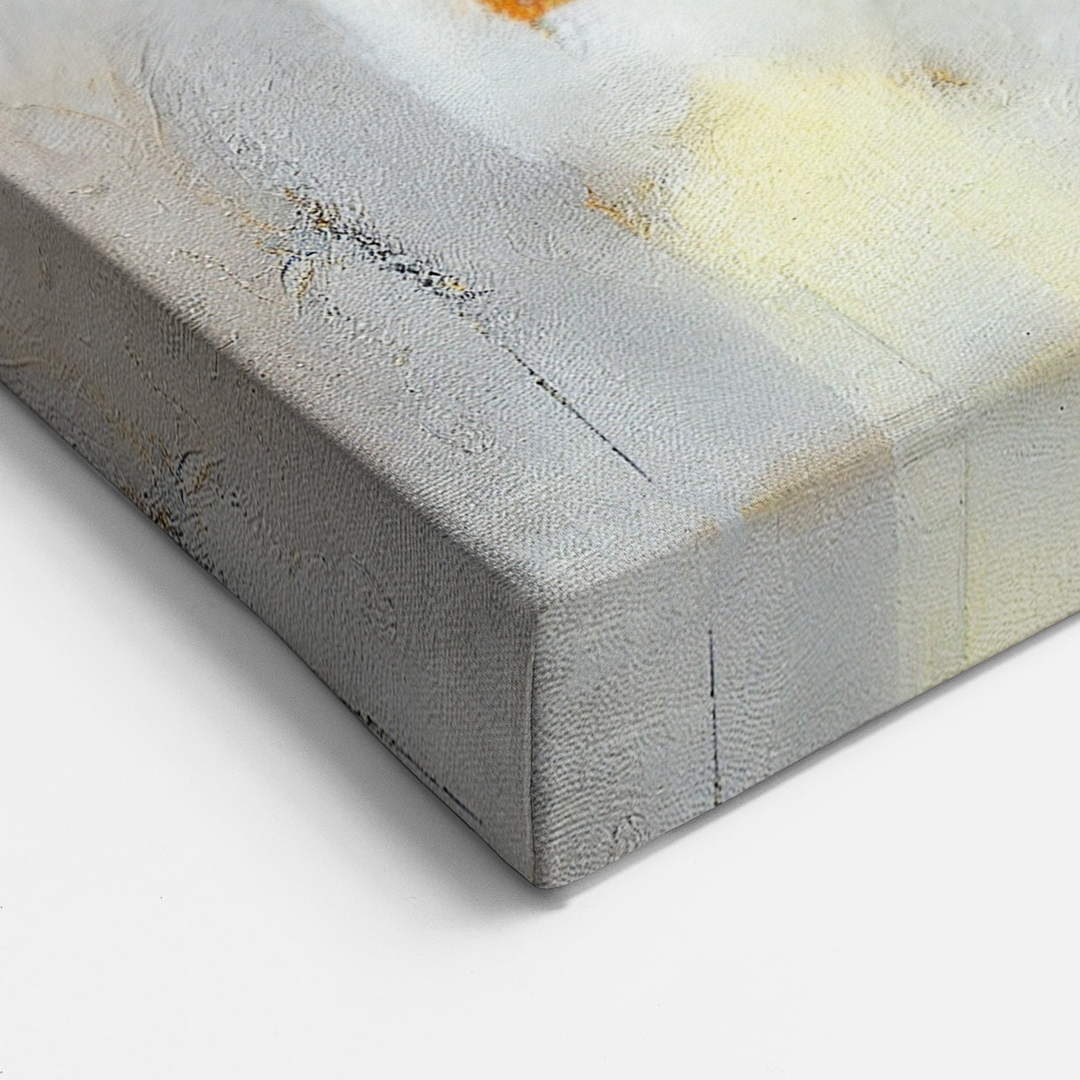 Blushed Blues – Royal Abstract Wall Art with Gold and Gray Accents