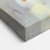 Blushed Blues – Royal Abstract Wall Art with Gold and Gray Accents