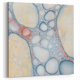 Organic Cells in Soft Tones – Earthen Harmony Earth Tone Art Print