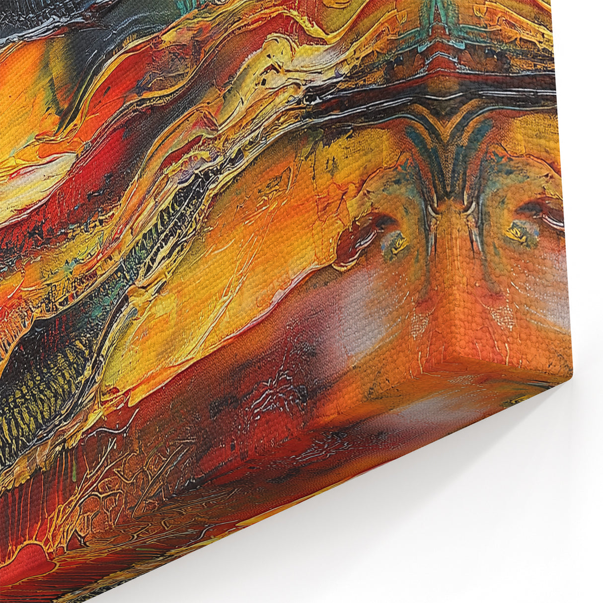 Bold Burnt Orange Form – Earthen Harmony Neutral Abstract Prints