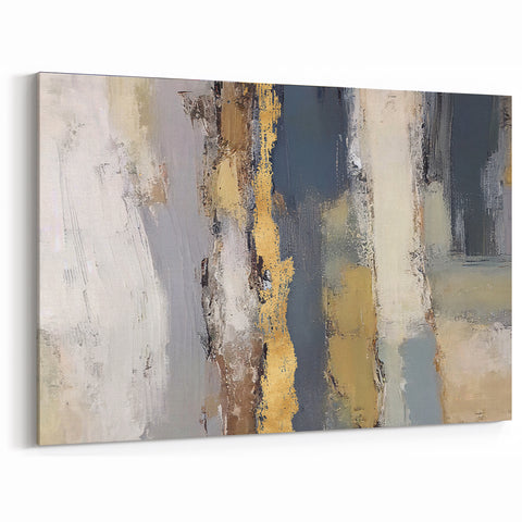 Layered Terrain – Earth Tone Abstract Wall Art in Olive and Gold