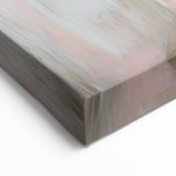 Modern Abstract Art – Soft Heart Design in Blush, Gray & White Tones