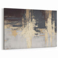 Industrial Fade – Neutral Abstract Wall Art in Gold and Gray Tones