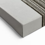 Structured Silence – Minimalist Abstract Wall Art in Gray and Black