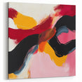 Modern Abstract Wall Art – Bold Fiery Passion Contemporary Canvas