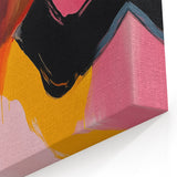 Modern Abstract Wall Art – Bold Fiery Passion Contemporary Canvas