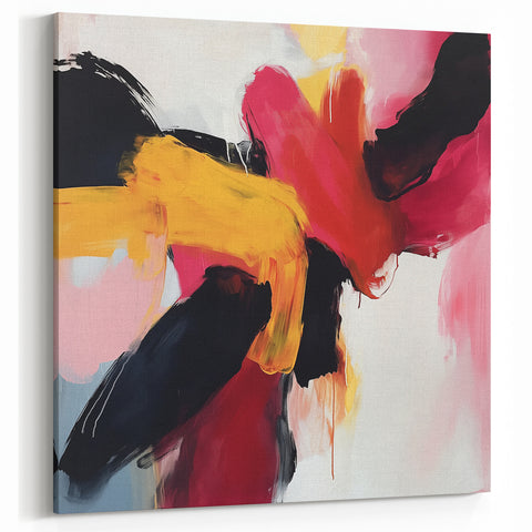 Contemporary Abstract Canvas – Vivid Minimalist Wall Art Print