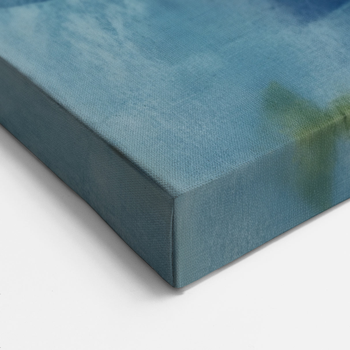 Geometric Abstract Wall Decor – Oceanic Blue Contemporary Canvas