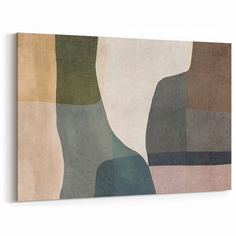 Layered Stillness – Earth Tone Art from Earthen Harmony Abstracts