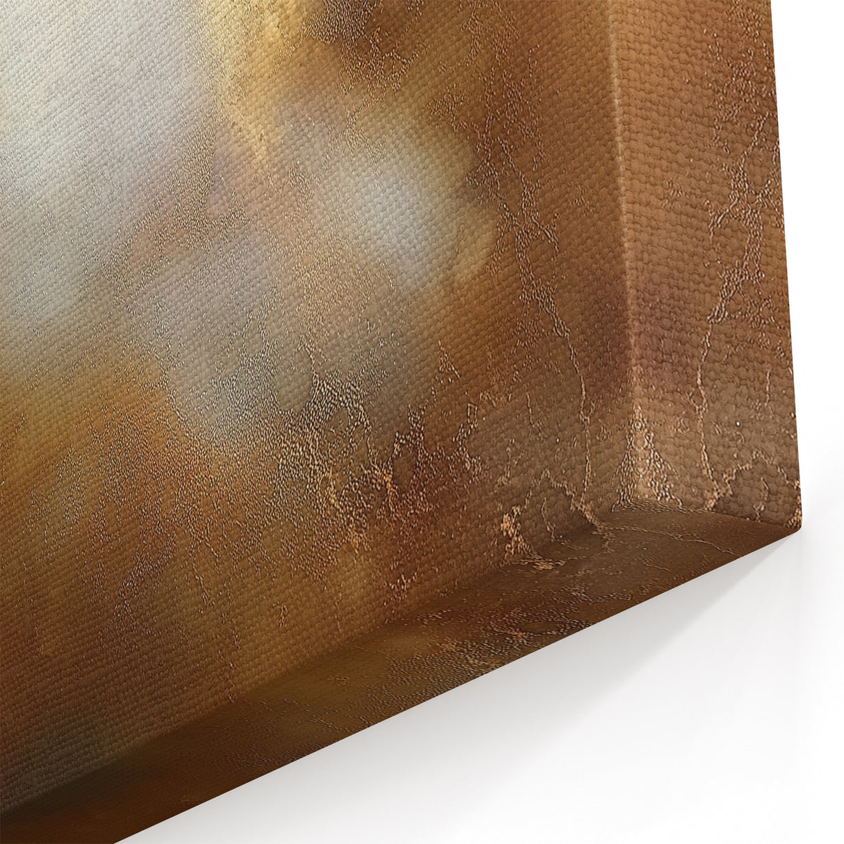 Abstract Art Prints – Ethereal Brown and Gold Modern Wall Decor