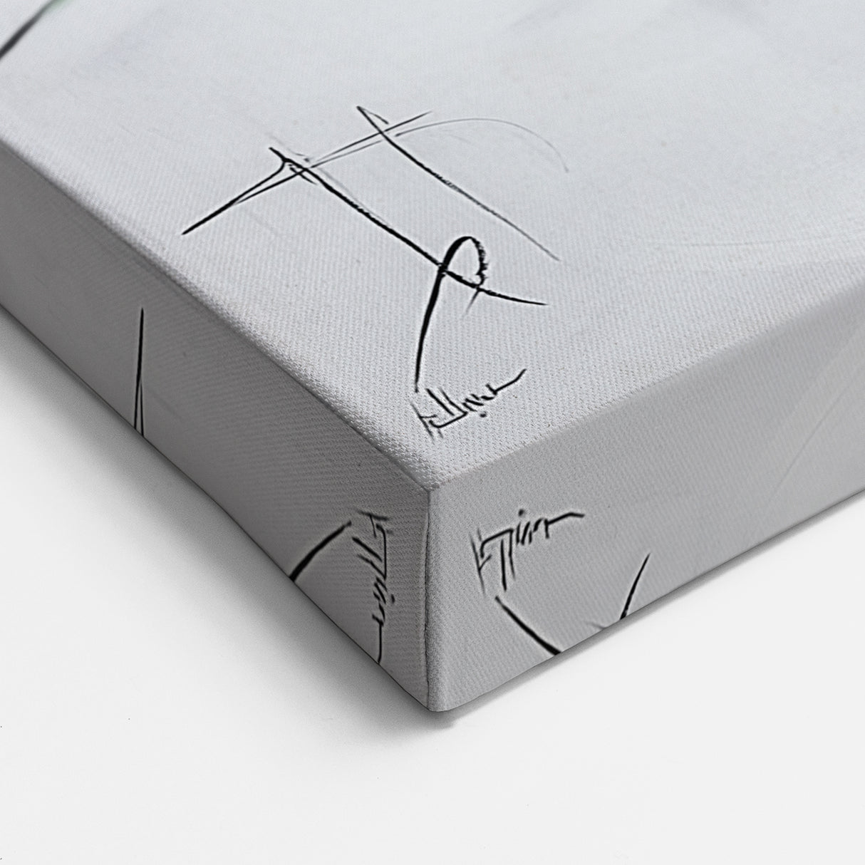 Contemporary Abstract Canvas – Bold Red and Green Wall Art Print