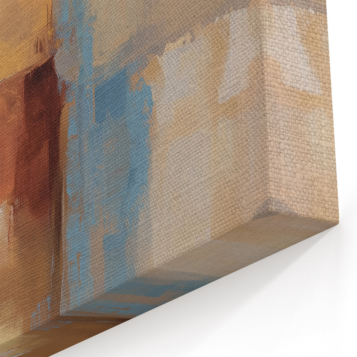 Geometric Abstract Wall Decor – Earth Tone Modern Canvas Print