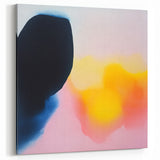 Abstract Art Prints – Soft Yellow and Pink Gradient Modern Canvas