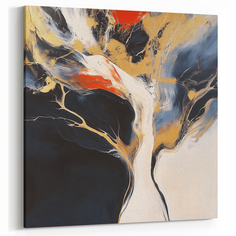 Contemporary Abstract Canvas – Bold Large Minimalist Wall Art