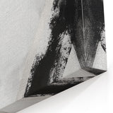 Minimalist Abstract Wall Art – Bold Black and White Canvas Print