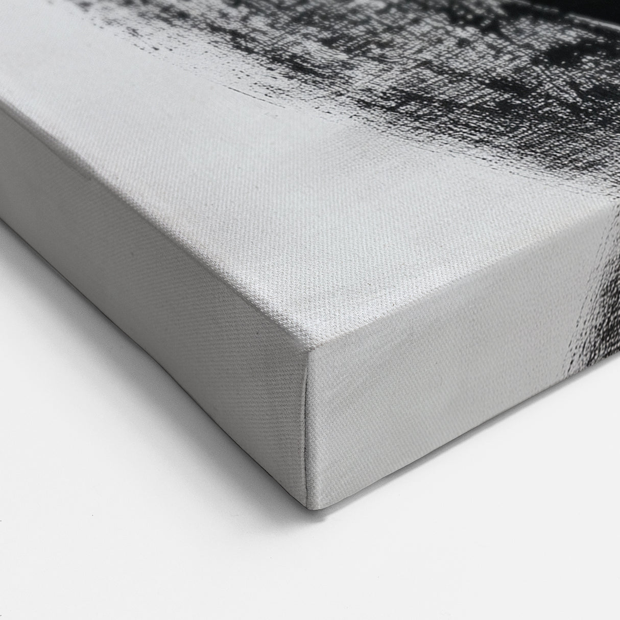 Minimalist Abstract Wall Art – Bold Black and White Canvas Print
