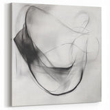 Colorful Abstract Wall Art – Minimal Modern Black and White Canvas