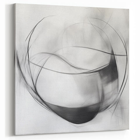 Abstract Art Prints – Minimalist Black and White Modern Wall Decor
